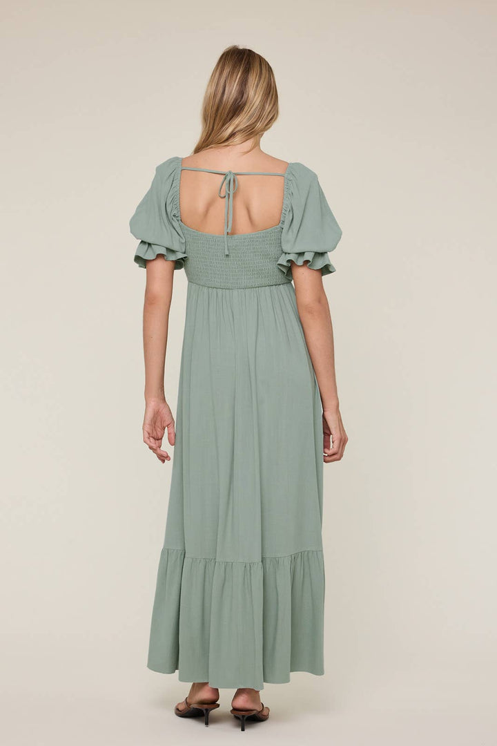 Sunday Stroll Maxi Dress | Sage + Blue | Restock