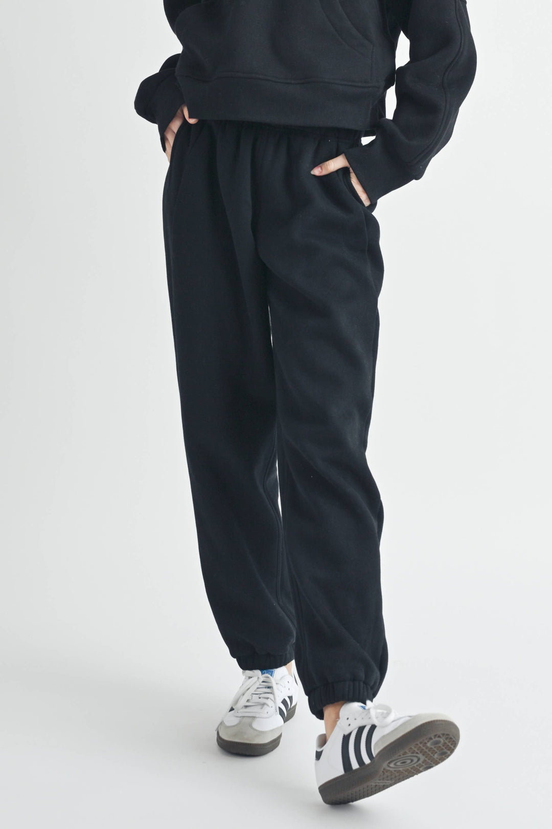 You're Invited Relaxed Joggers | Heather Grey + Black