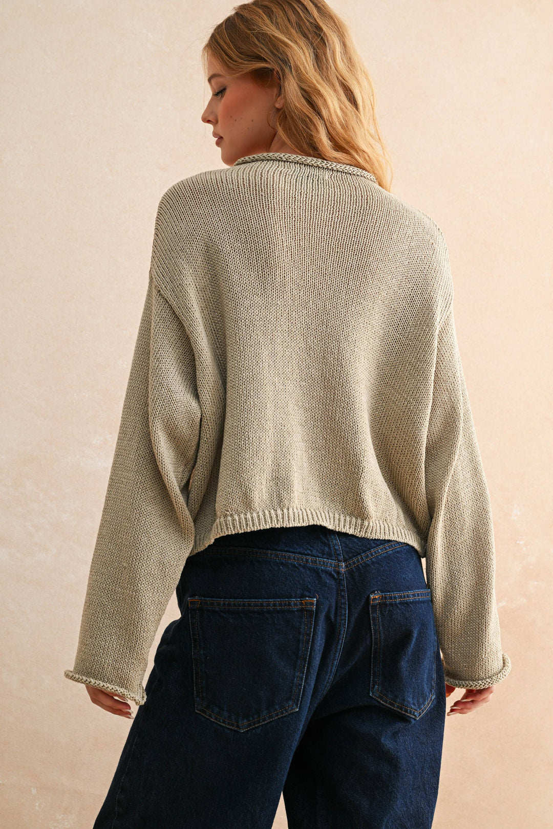 The Rowan Knit Sweater | Stone