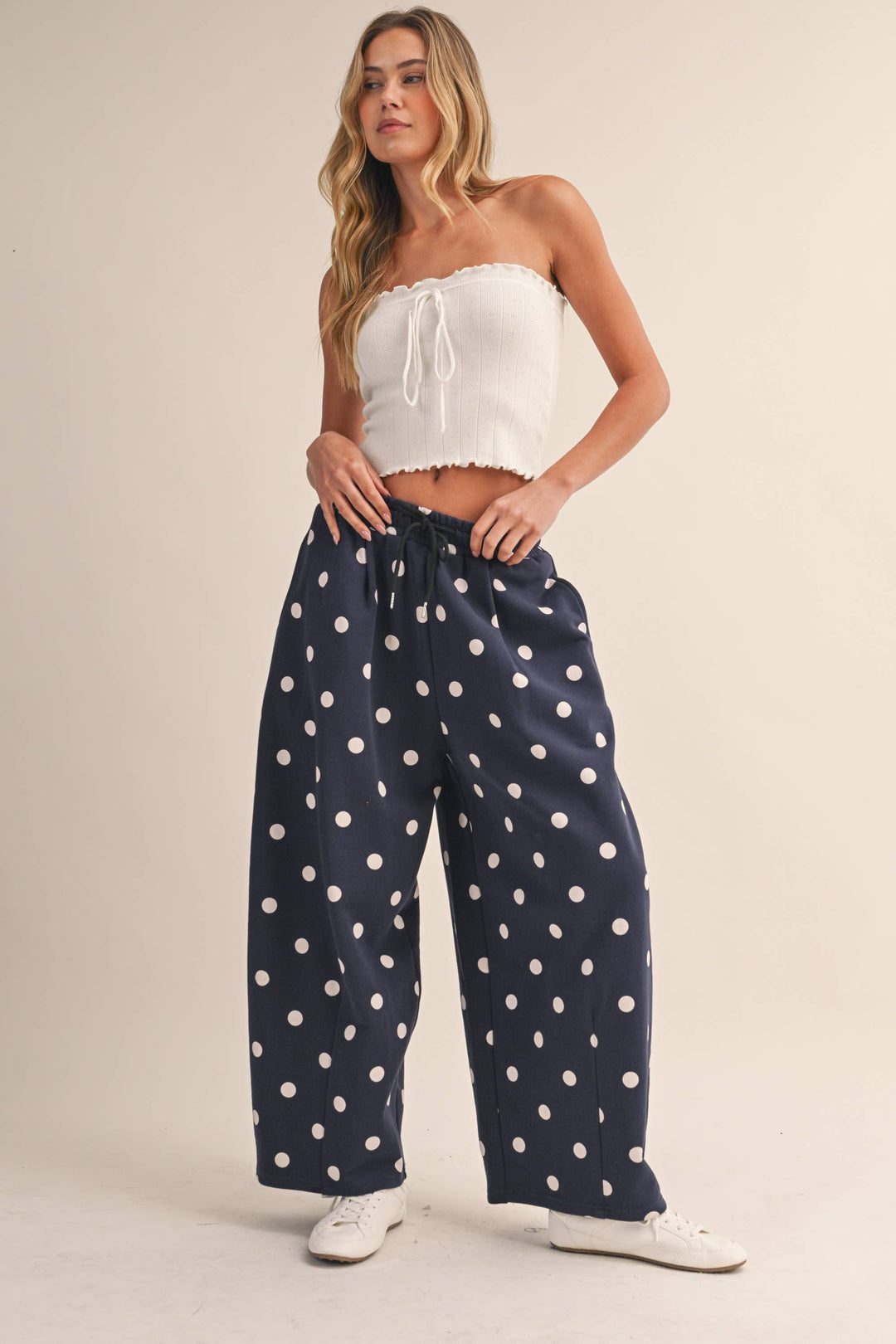 The Navy Spot Barrel Sweatpants
