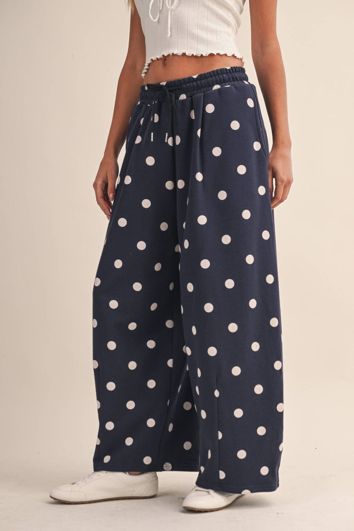 The Navy Spot Barrel Sweatpants