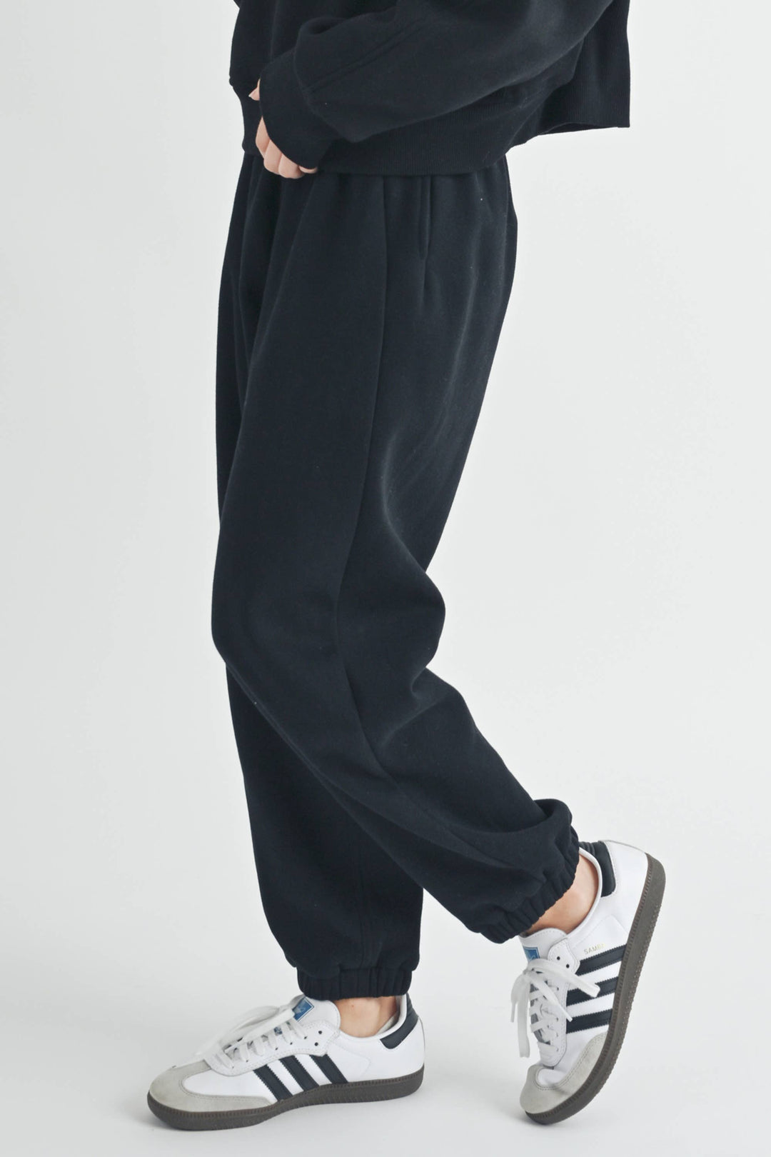 You're Invited Relaxed Joggers | Heather Grey + Black