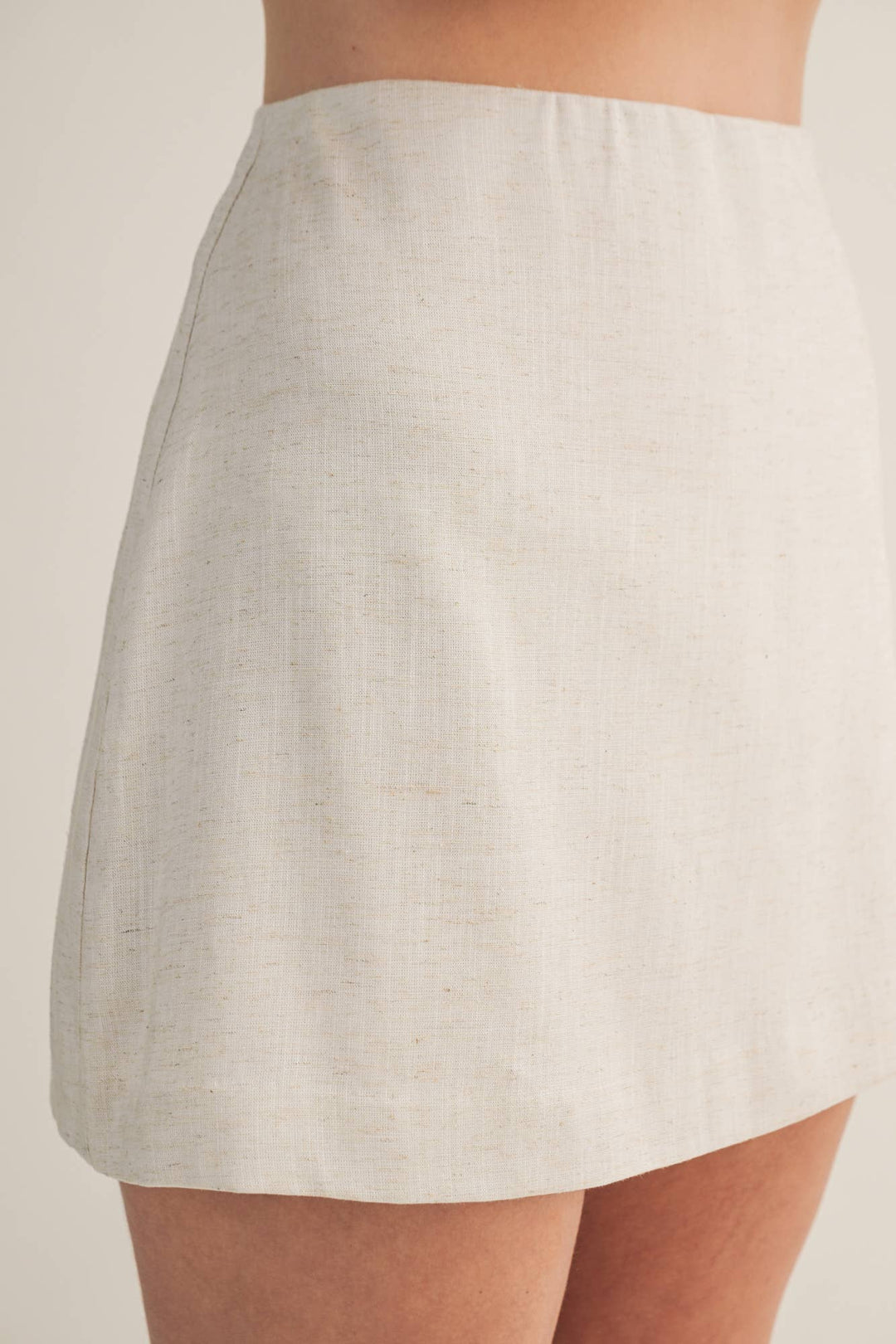 Linen Day Skort | Brown + Wheat