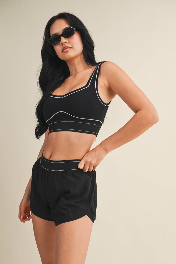 Align Sports Bra | Taupe, Pink, + Black