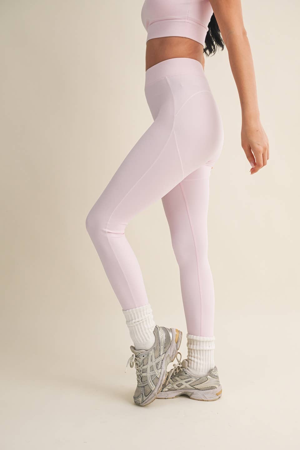 Align High Rise Contour Leggings | Pink + Taupe + Black