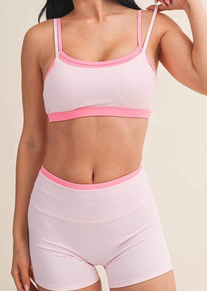 Pinky Promise Double Layered Sports Bra