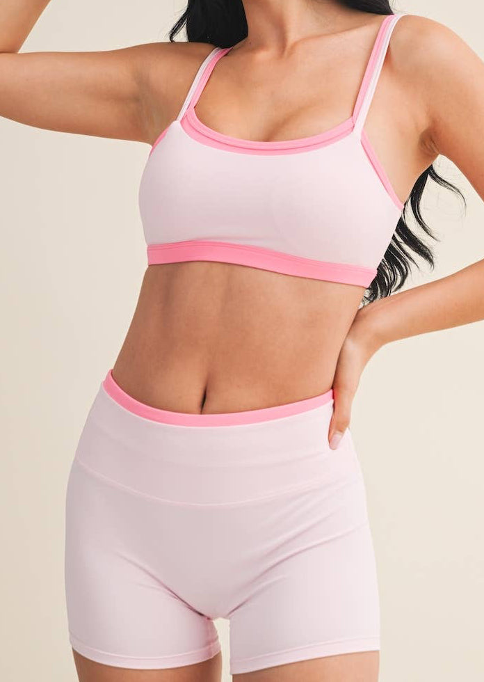 Pinky Promise Double Layered Sports Bra