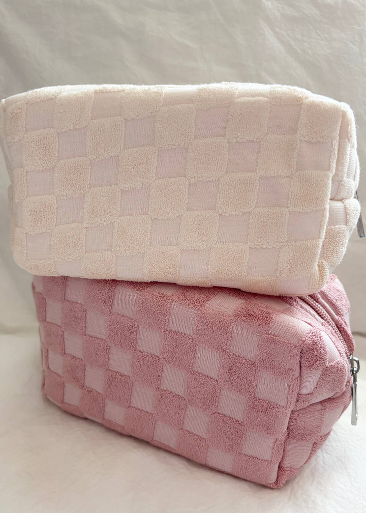 Checker Make Up Pouch