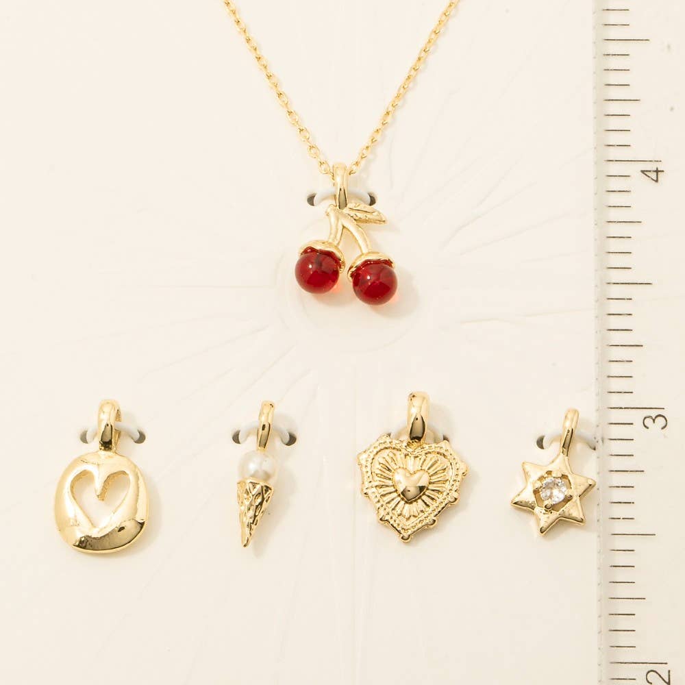 Cherry Swappable Pendant Necklace