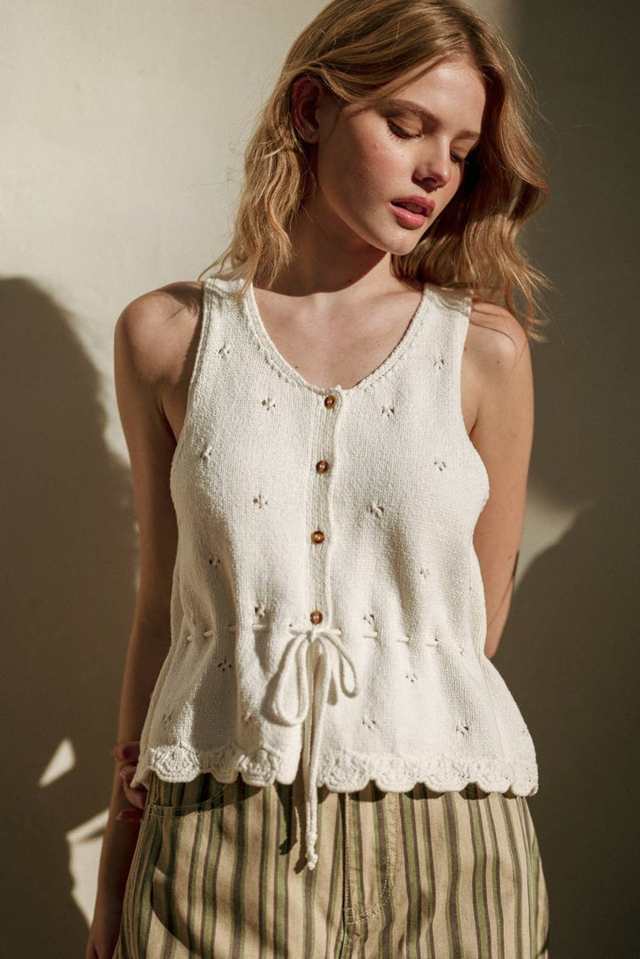 The Neutral Knit Top | Beige