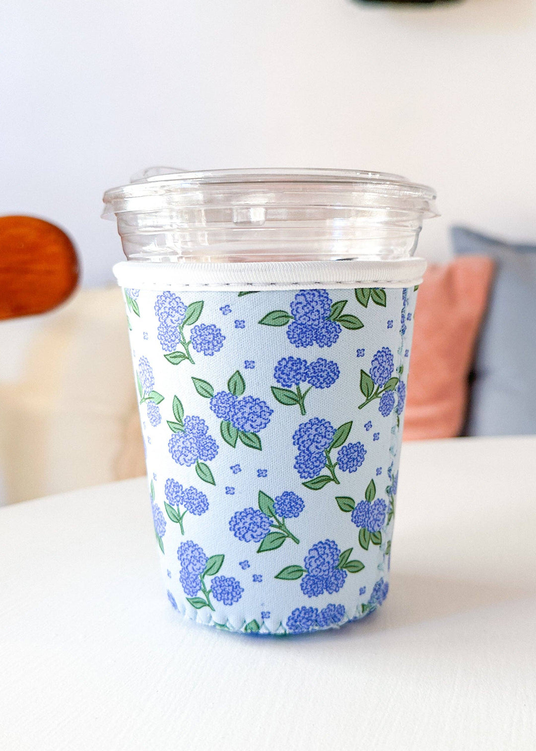 Blue Hydrangeas | Reusable Coffee Sleeve