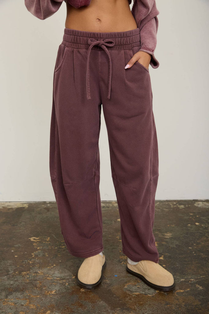 Maroon Barrel Sweatpants