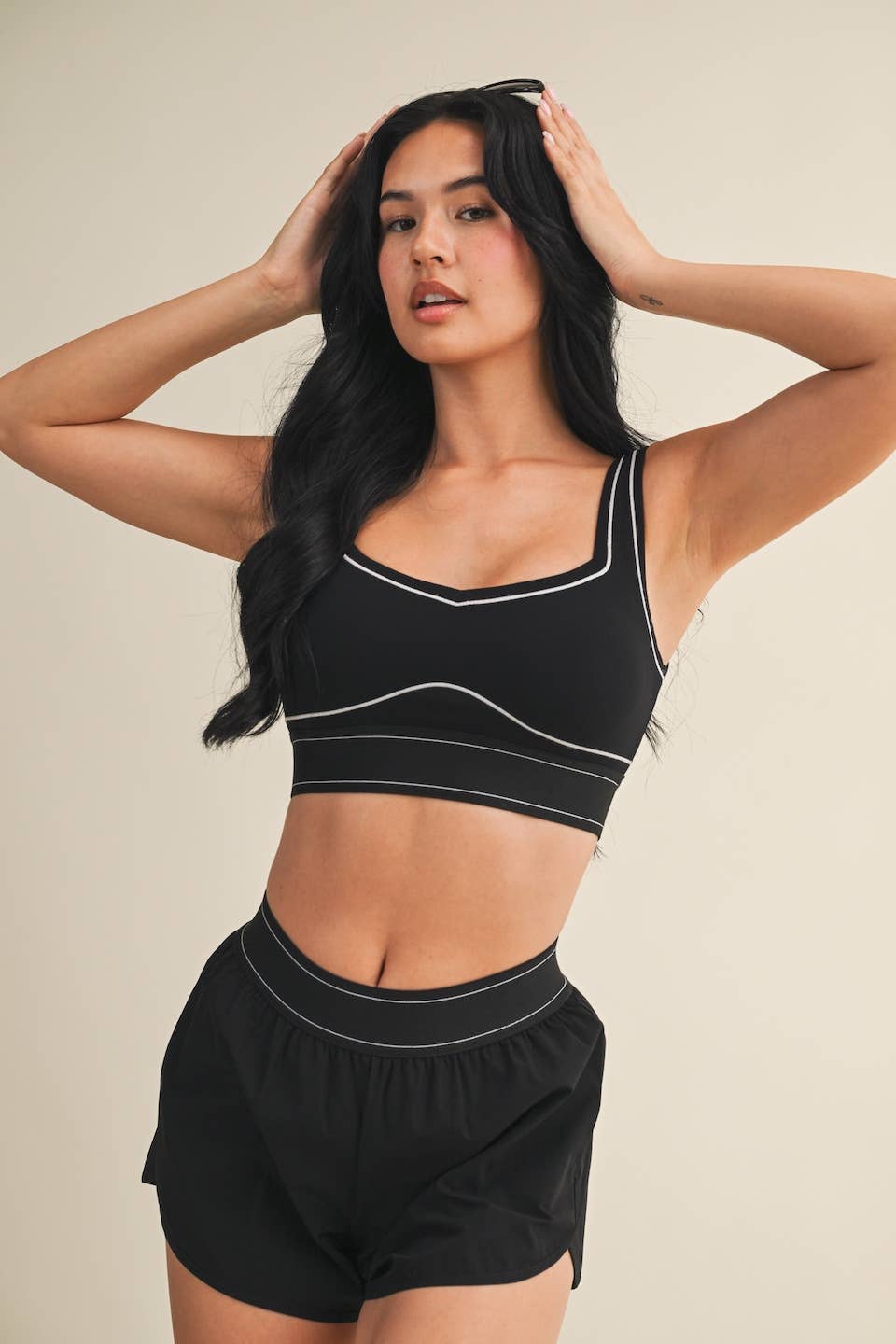 Align Sports Bra | Taupe, Pink, + Black