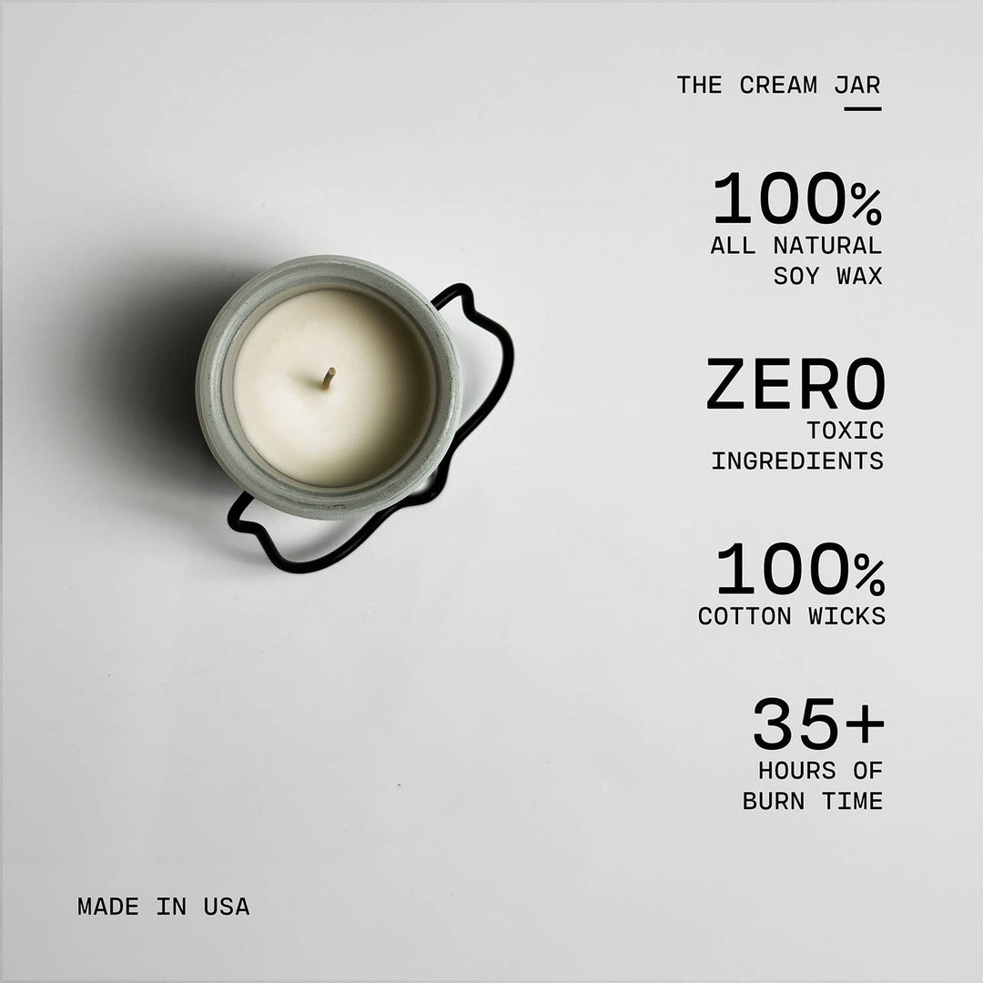 5 oz Cream Jar Candle: White Driftwood & Coconut