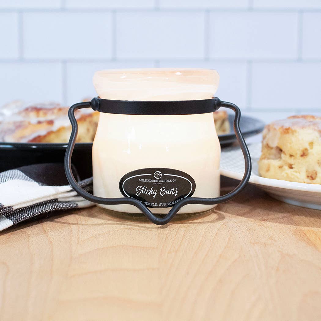 5 oz Cream Jar Candle: Sticky Buns