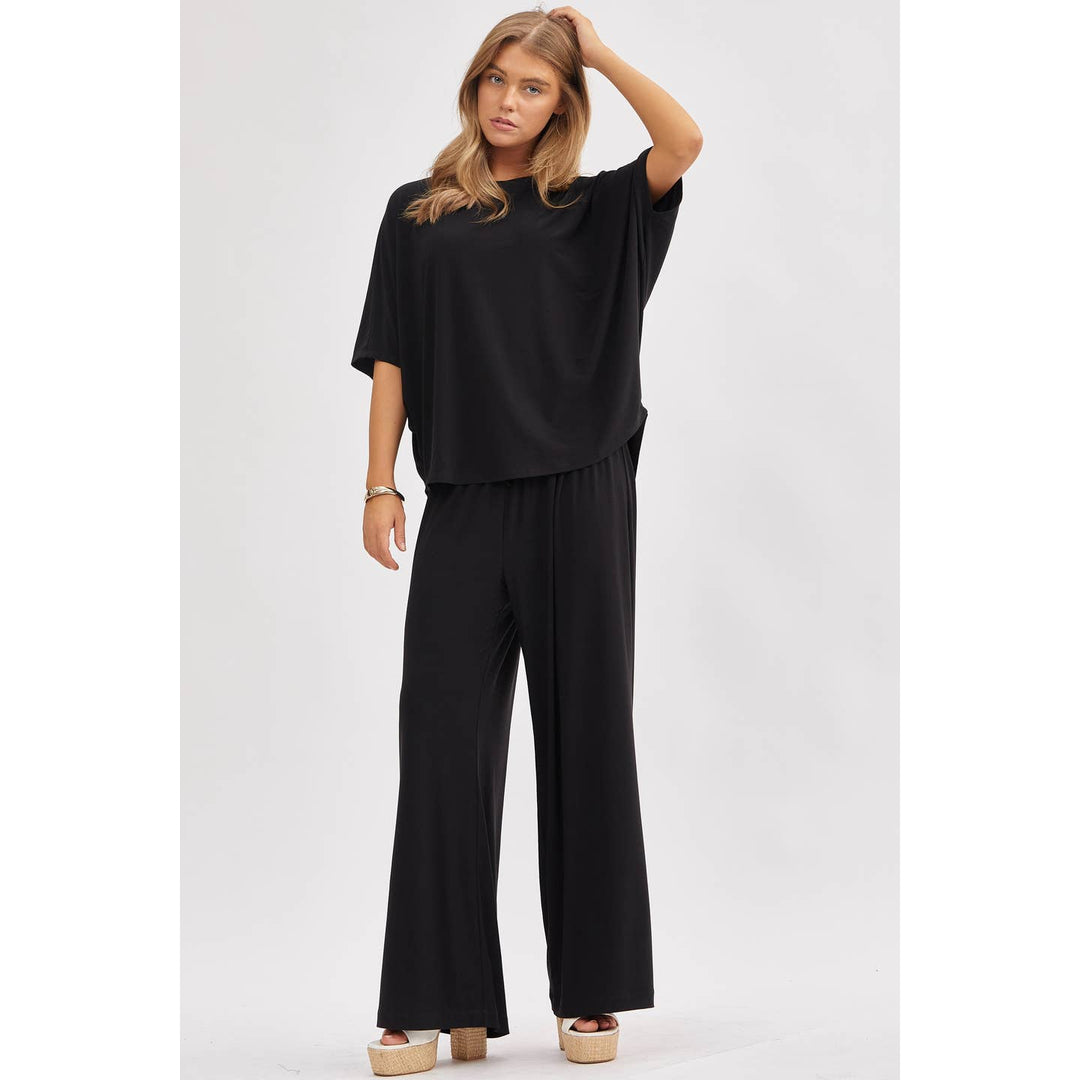Home Sweet Home Lounge Set | Black | Curvy