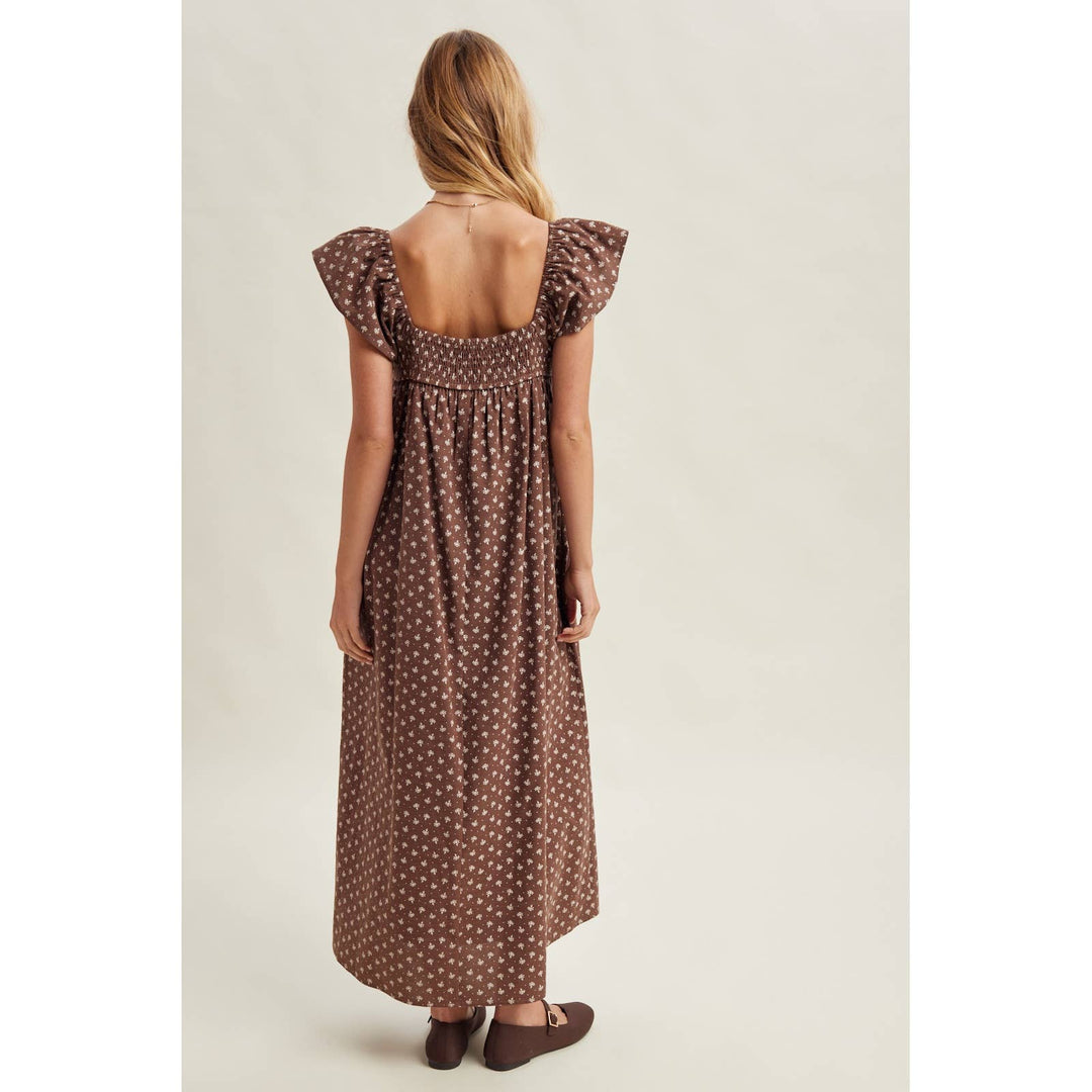Chestnut Charm Midi Dress