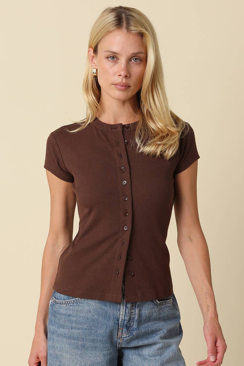 The Weekday Top | Brown