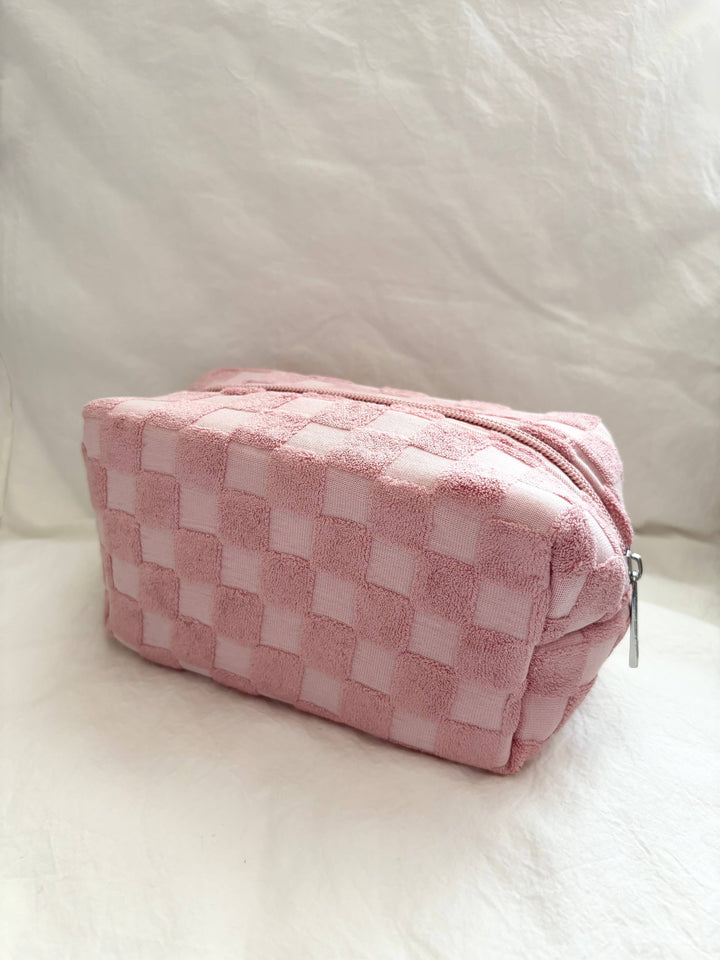 Checker Make Up Pouch
