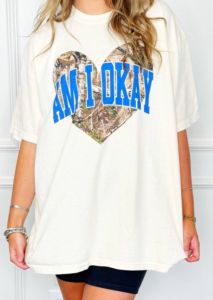 Am I Okay? Heart Tee