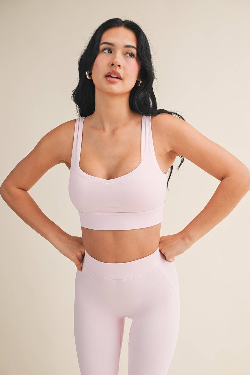 Align Sports Bra | Taupe, Pink, + Black