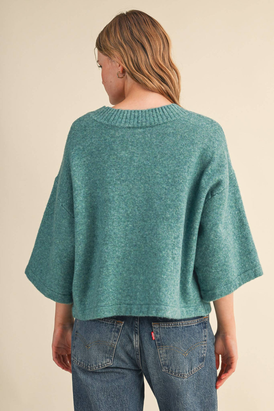 Autumn Skies Sweater | Rust + Teal