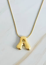 Load image into Gallery viewer, Bubble Letter Necklace | Gold
