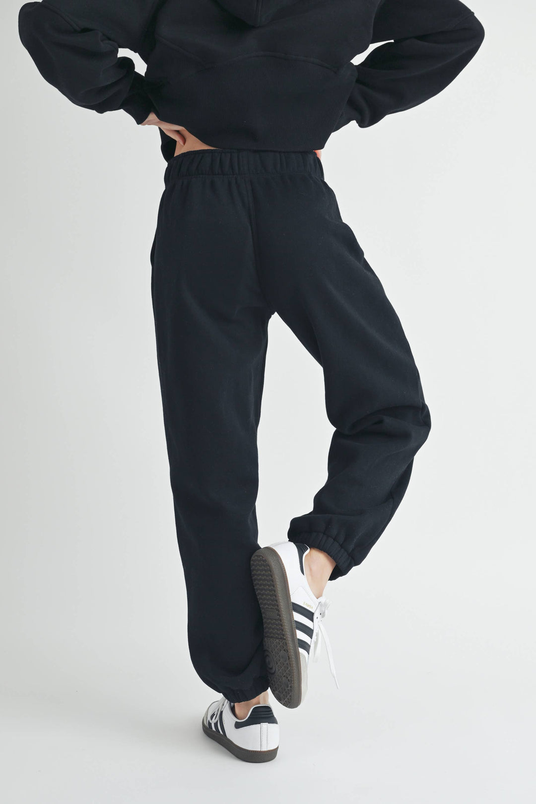 You're Invited Relaxed Joggers | Heather Grey + Black