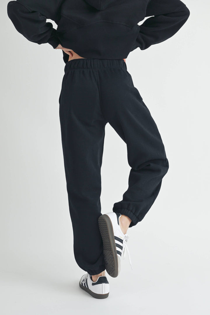 You're Invited Relaxed Joggers | Heather Grey + Black