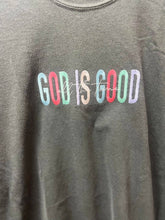 Load image into Gallery viewer, God Is Good Multi Colorful Embroidered Tee
