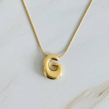 Load image into Gallery viewer, Bubble Letter Necklace | Gold
