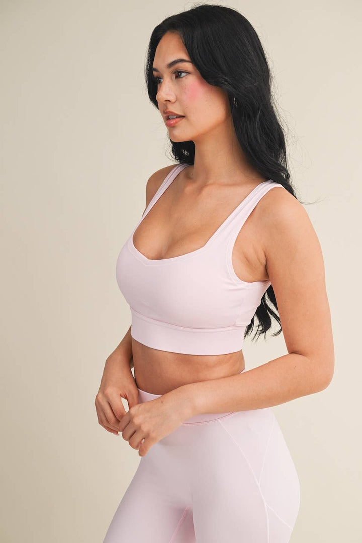 Align Sports Bra | Taupe, Pink, + Black