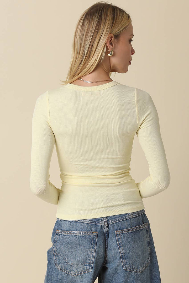 The Daily Rib Top | Lilac, Butter, Blue