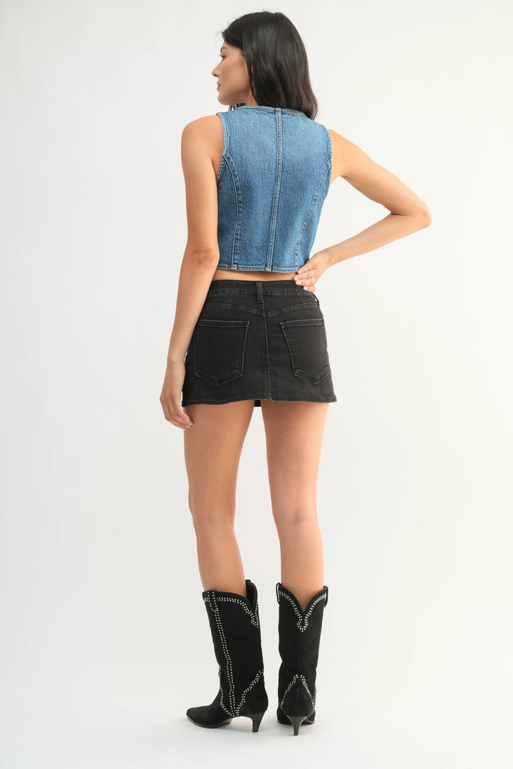 Easy Does It Denim Skort