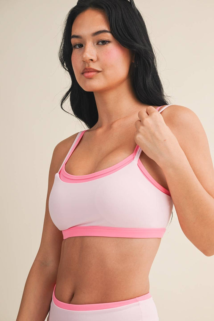 Pinky Promise Double Layered Sports Bra