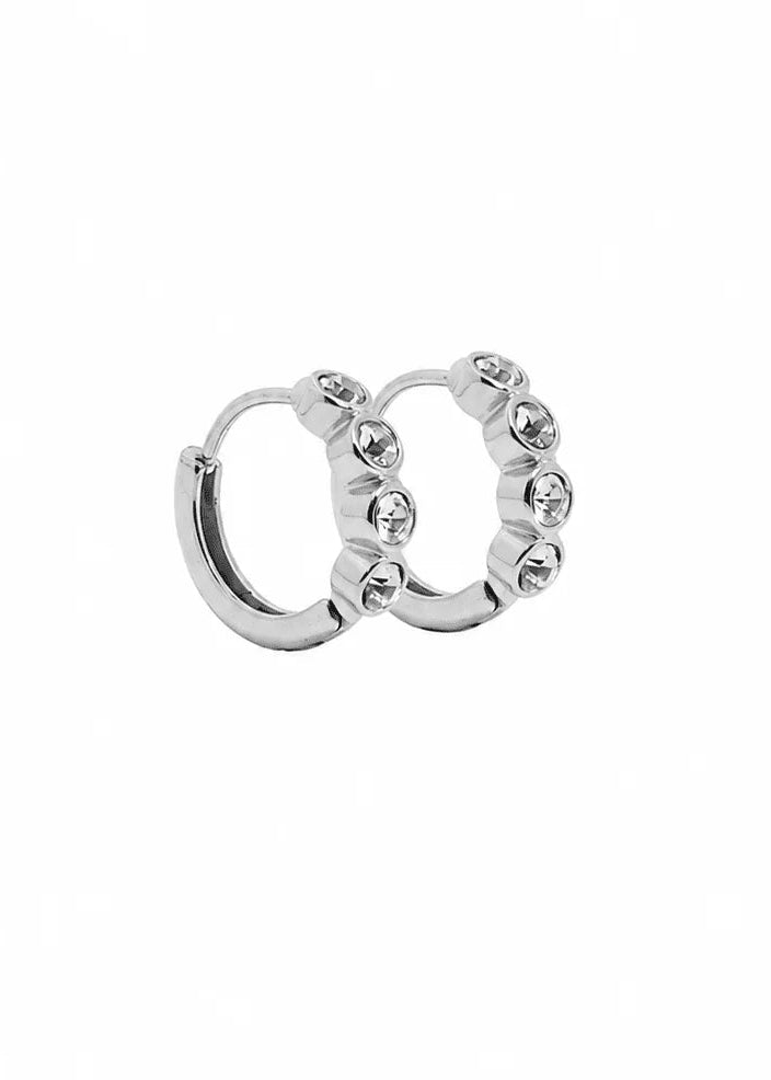 Colette Silver Huggie Earrings