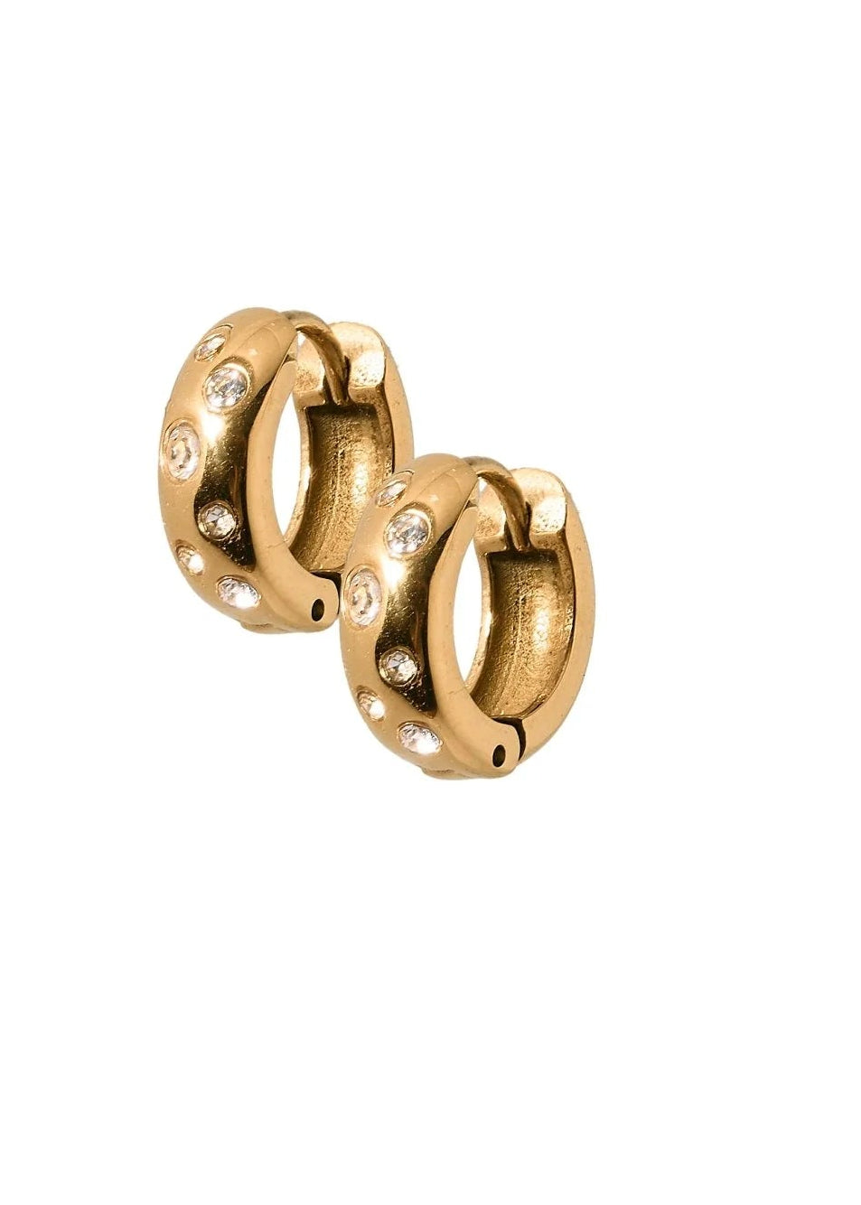 Hunter Gold Huggie Earrings