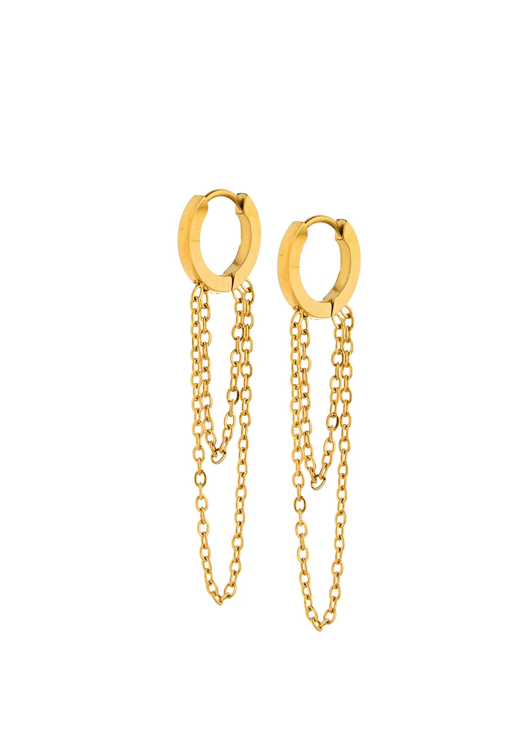 Gwen Gold Huggie Earrings
