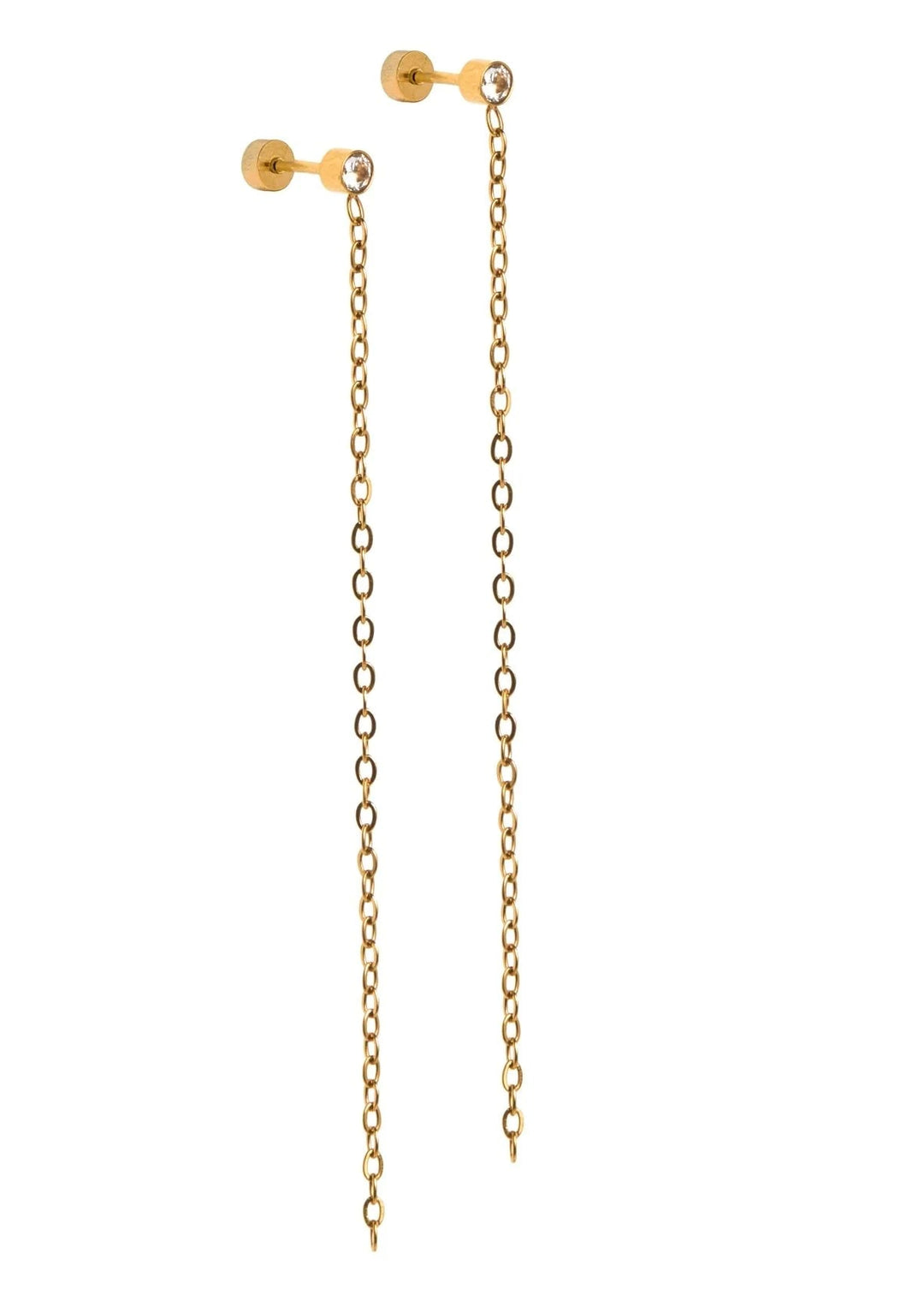 Darby Duster Gold Earrings