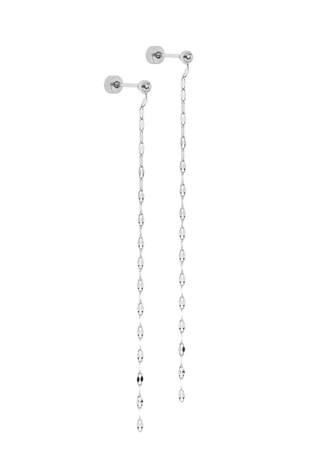 Devin Duster Silver Stud Earrings