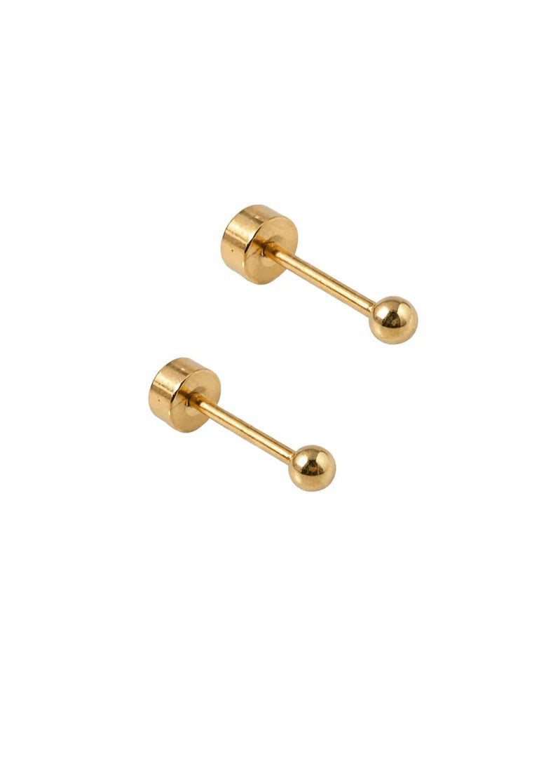 Micro Evelyn Stud Earrings | Gold | Linny & Co