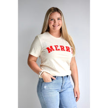 Load image into Gallery viewer, Merry Graphic Tee - Cream
