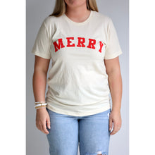 Load image into Gallery viewer, Merry Graphic Tee - Cream
