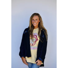 Load image into Gallery viewer, Waffle Knit Shacket - Navy
