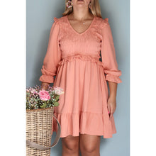 Load image into Gallery viewer, Peaches + Cream Dress ONE LEFT
