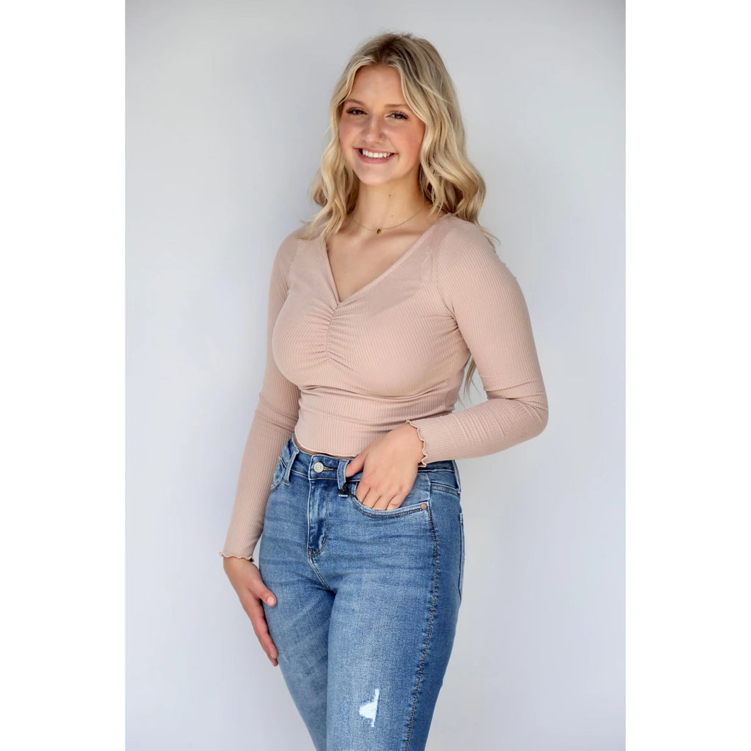 Can't Get Enough Ribbed Top - ONE LEFT