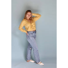 Load image into Gallery viewer, Mellow Yellow Cropped Sweater
